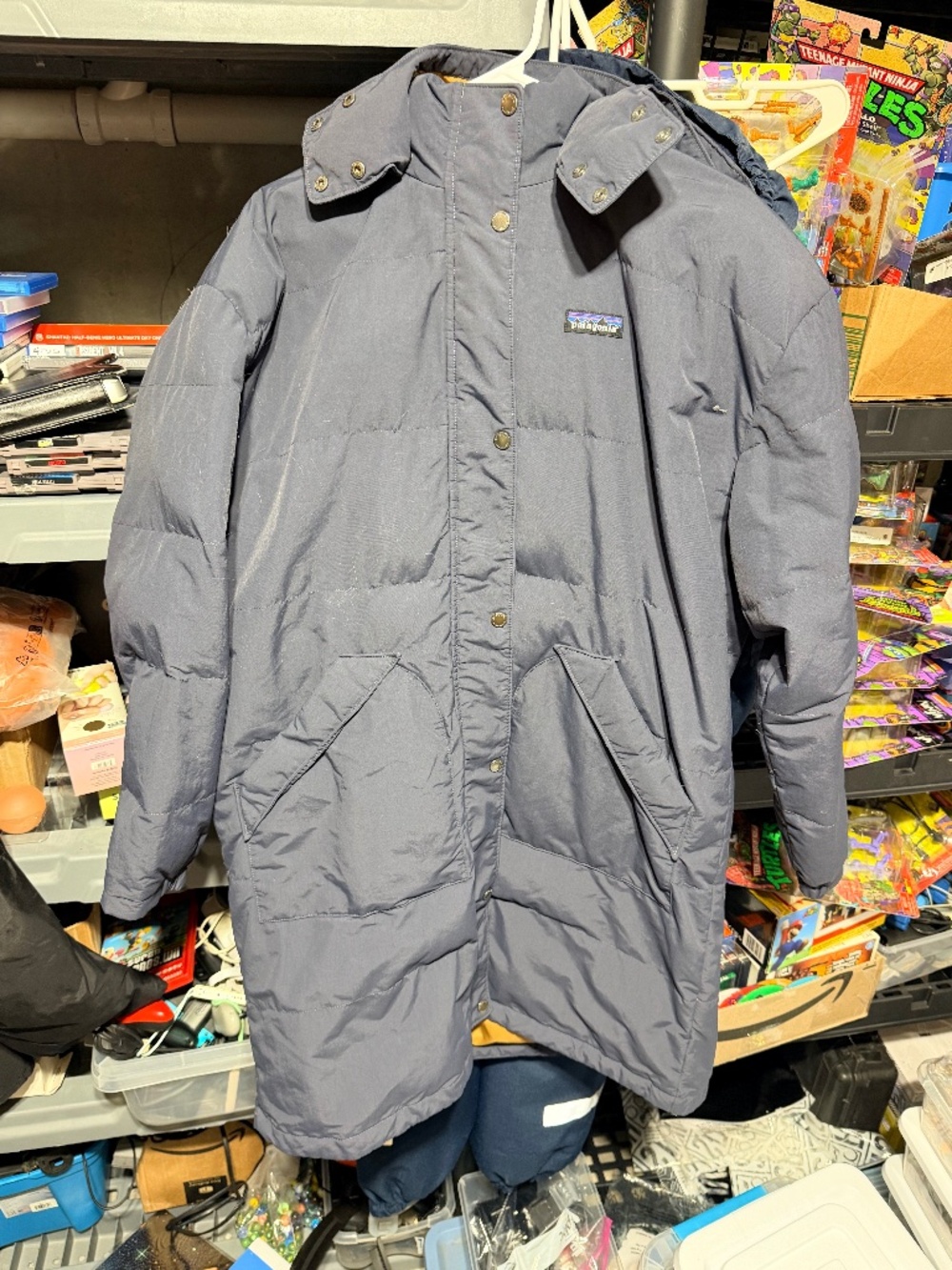Women’s Patagonia Downdrift Parka Blue Size XL